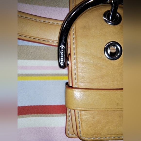 Vintage 04 Coach Soho-Hampton Striped Satchel - Picture 15 of 16